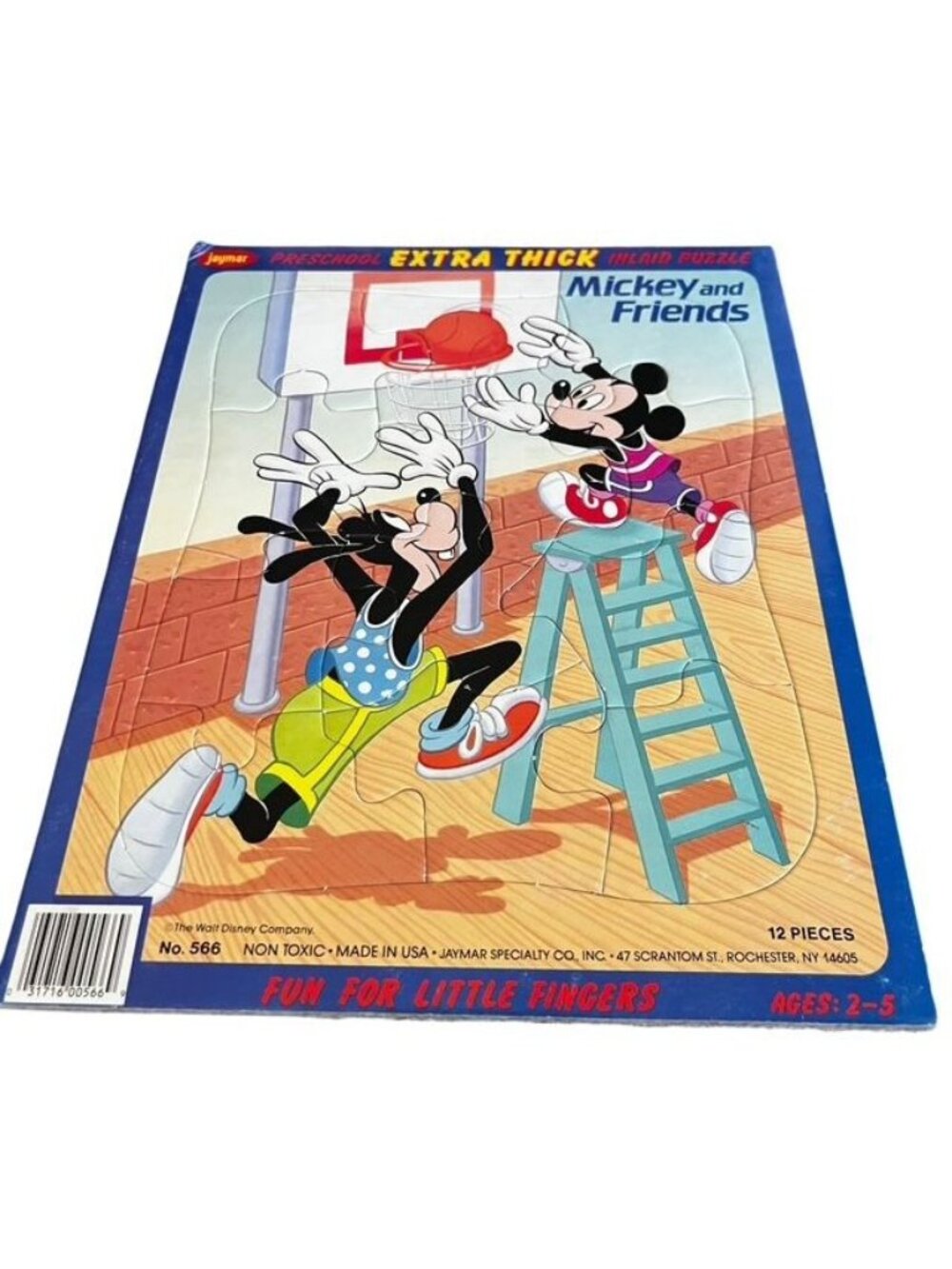 Jaymar Mickey and Friends Preschool Extra Thick Inlaid Puzzle